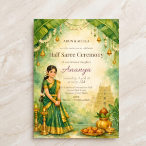 half saree ceremony